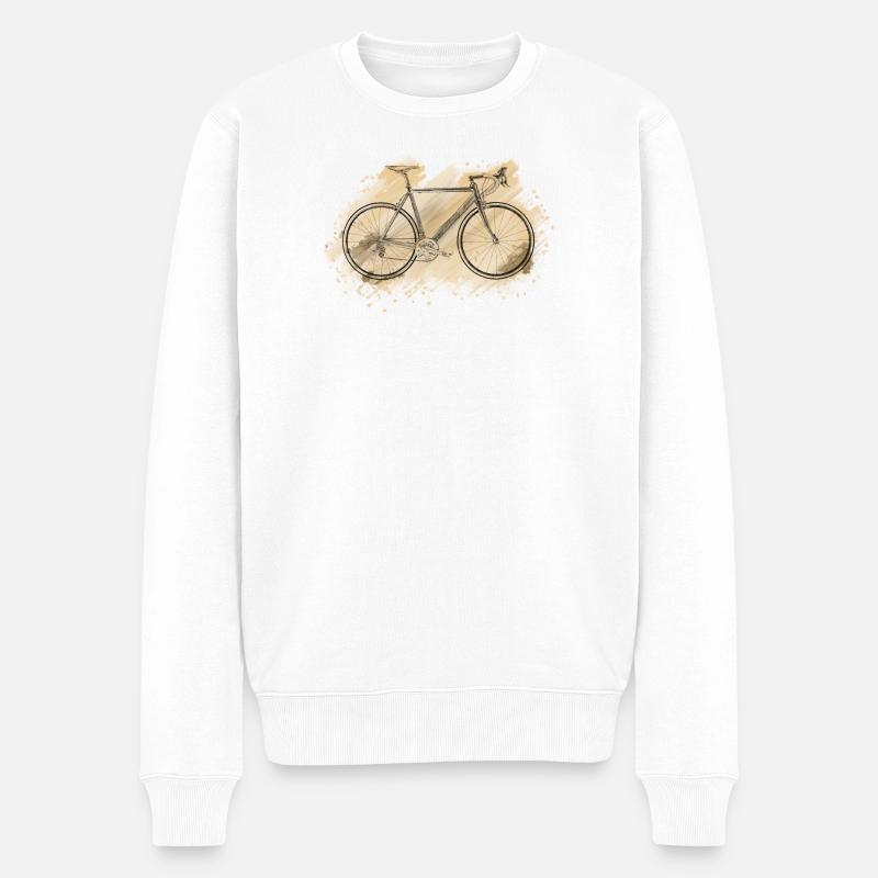 vélo de course - Pull Premium bio Homme - blanc