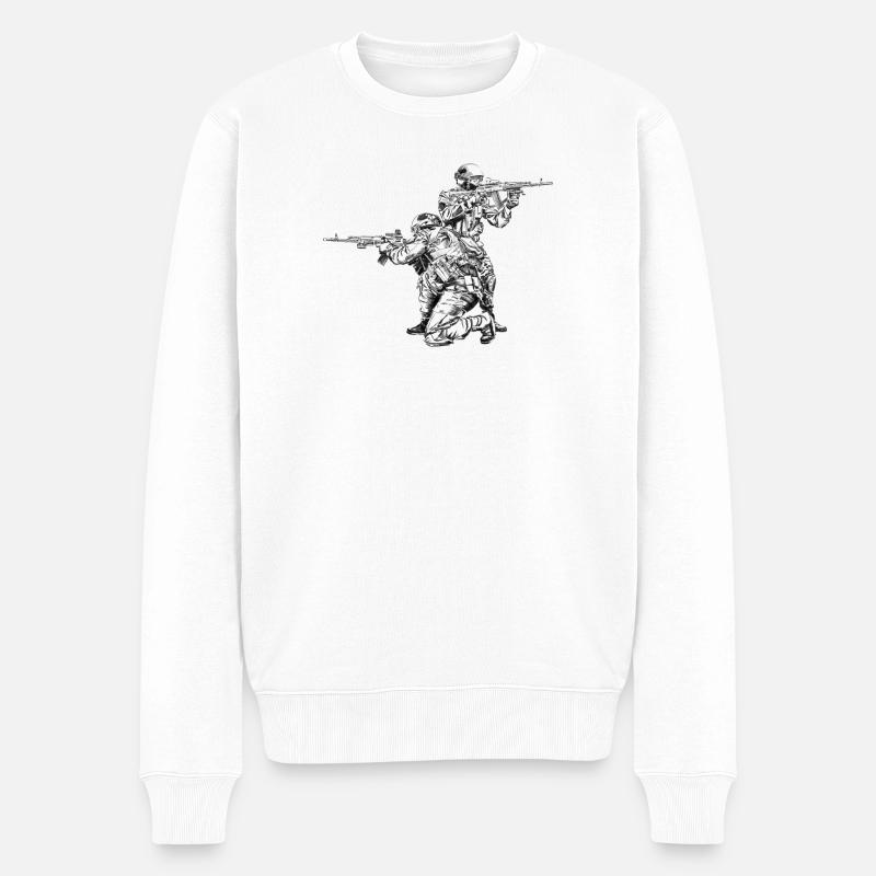 Special Forces - Pull Premium bio Homme - blanc