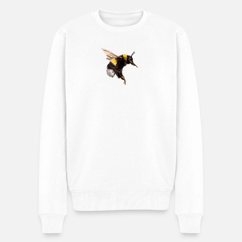 Bumblebee - Pull Premium bio Homme - blanc