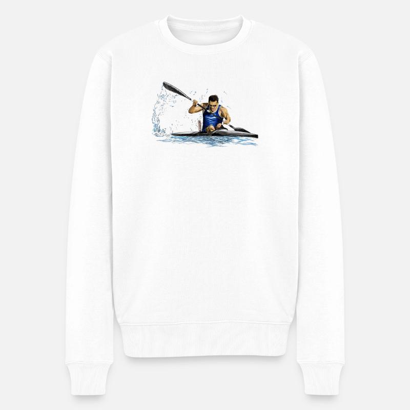 Kayak - Pull Premium bio Homme - blanc