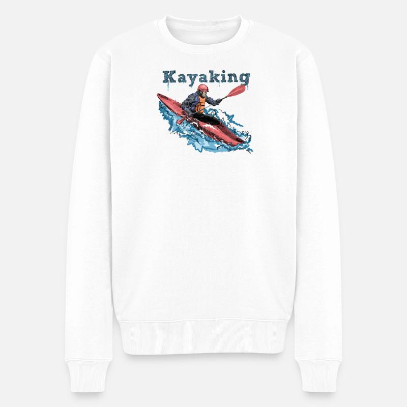 Kayak - Pull Premium bio Homme - blanc