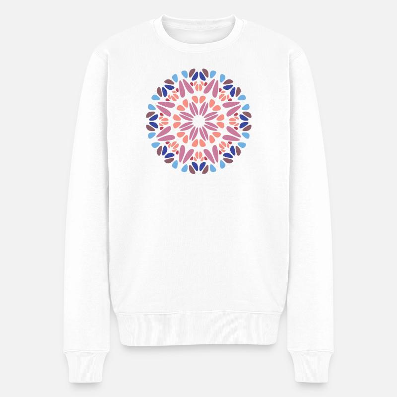 Mandala - Pull Premium bio Homme - blanc