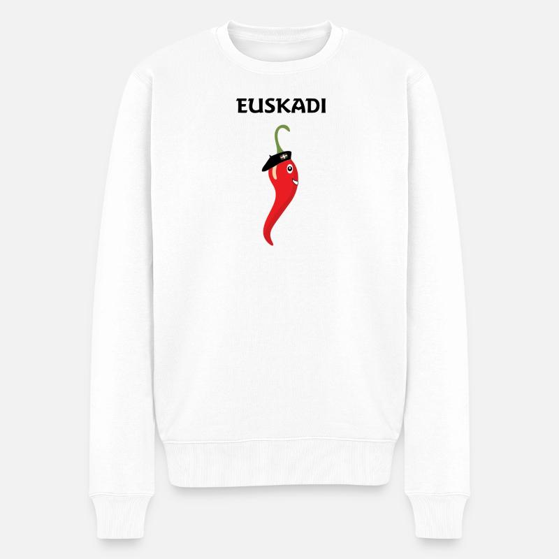 Baskisch - Männer Premium Bio Pullover - Weiß