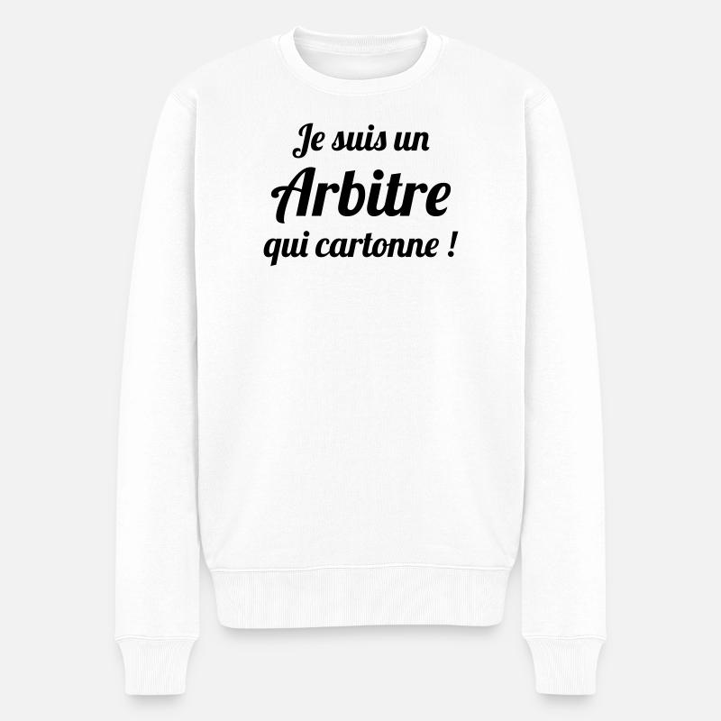 Referee - Schiedsrichter Arbitre - Sport - Match - Pull Premium bio Homme - blanc