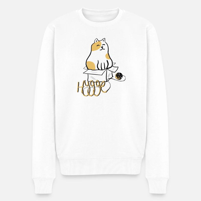 Hygge - Männer Premium Bio Pullover - Weiß