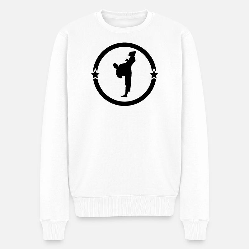 Taekwondo / Taekwondoin / Tae Kwo Do / Kampfkünste - Männer Premium Bio Pullover - Weiß
