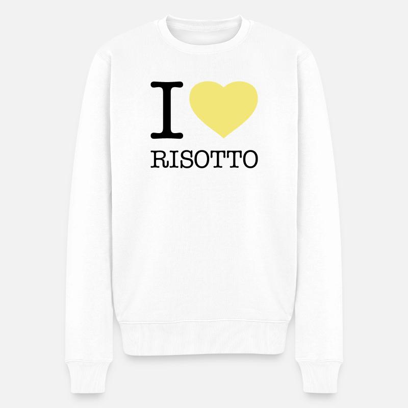 J’ADORE LE RIZ RISOTTO - Pull Premium bio Homme - blanc