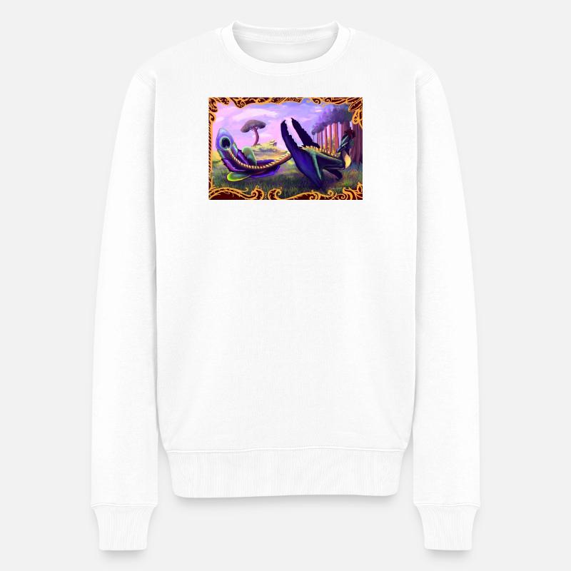 Dinosaure - Pull Premium bio Homme - blanc