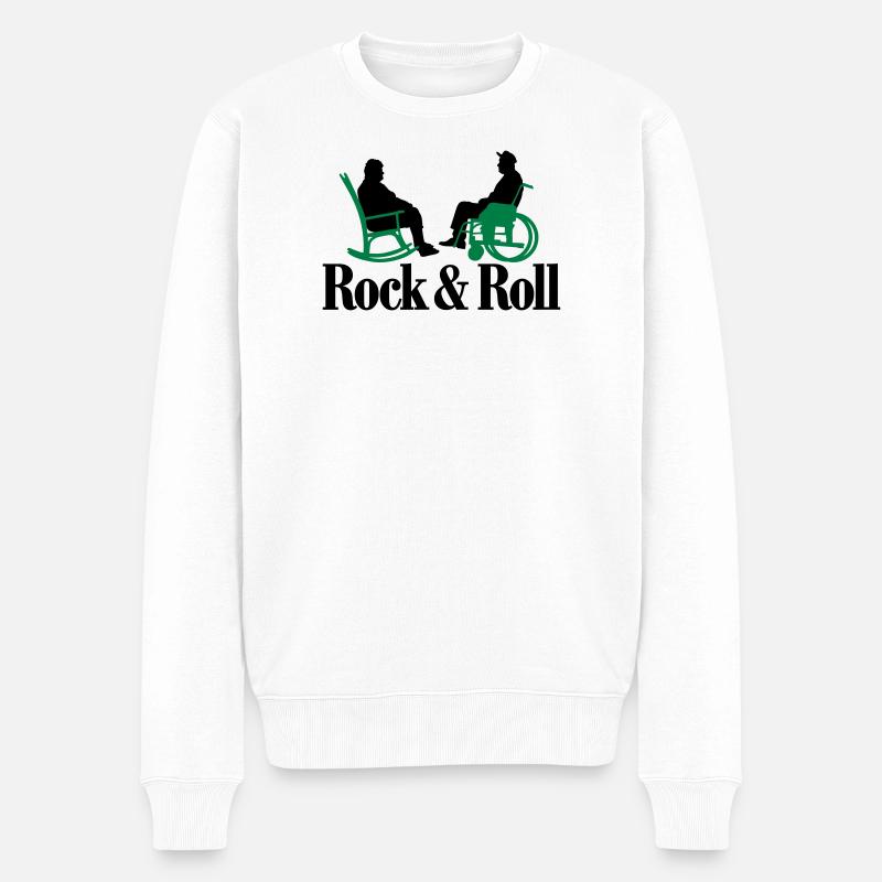Rock n Roll 2clr New - Pull Premium bio Homme - blanc