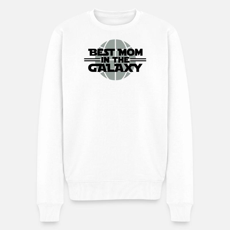 Best Mom In The Galaxy - Pull Premium bio Homme - blanc