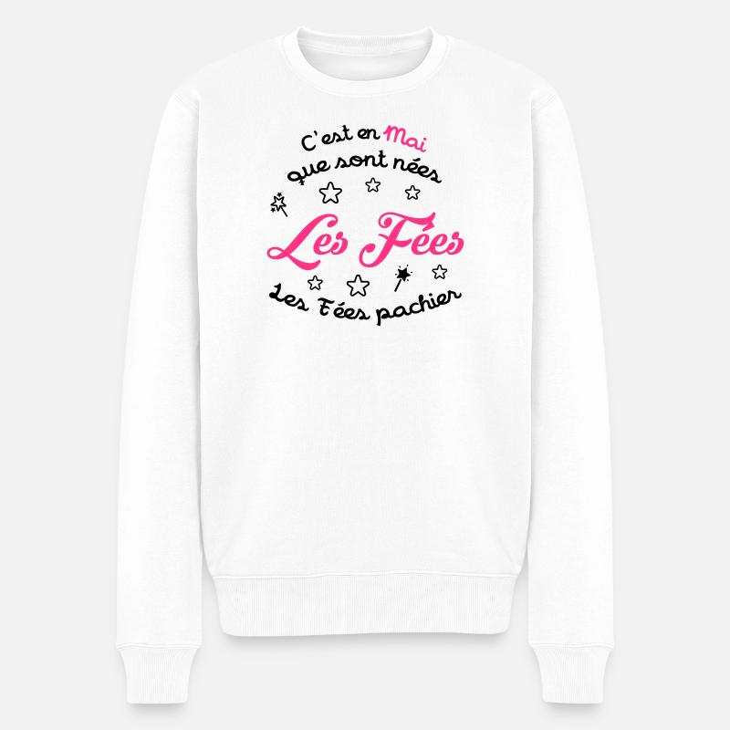fille / fée / princesse / bébé - Pull Premium bio Homme - blanc