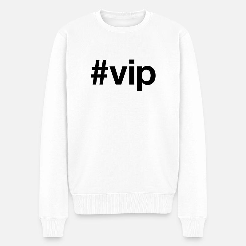 VIP - Männer Premium Bio Pullover - Weiß