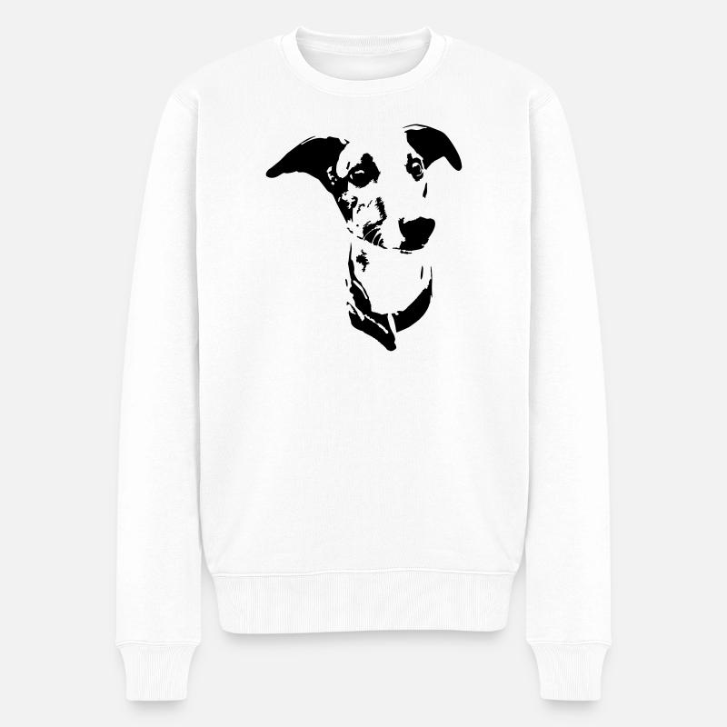 Tête de whippet - Pull Premium bio Homme - blanc