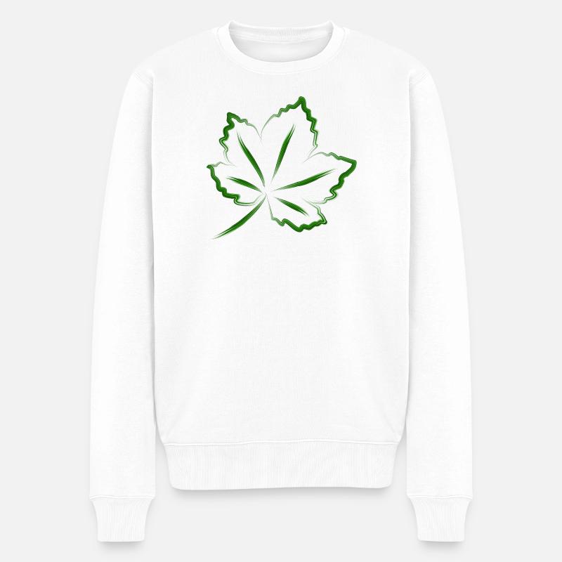 feuille - Pull Premium bio Homme - blanc