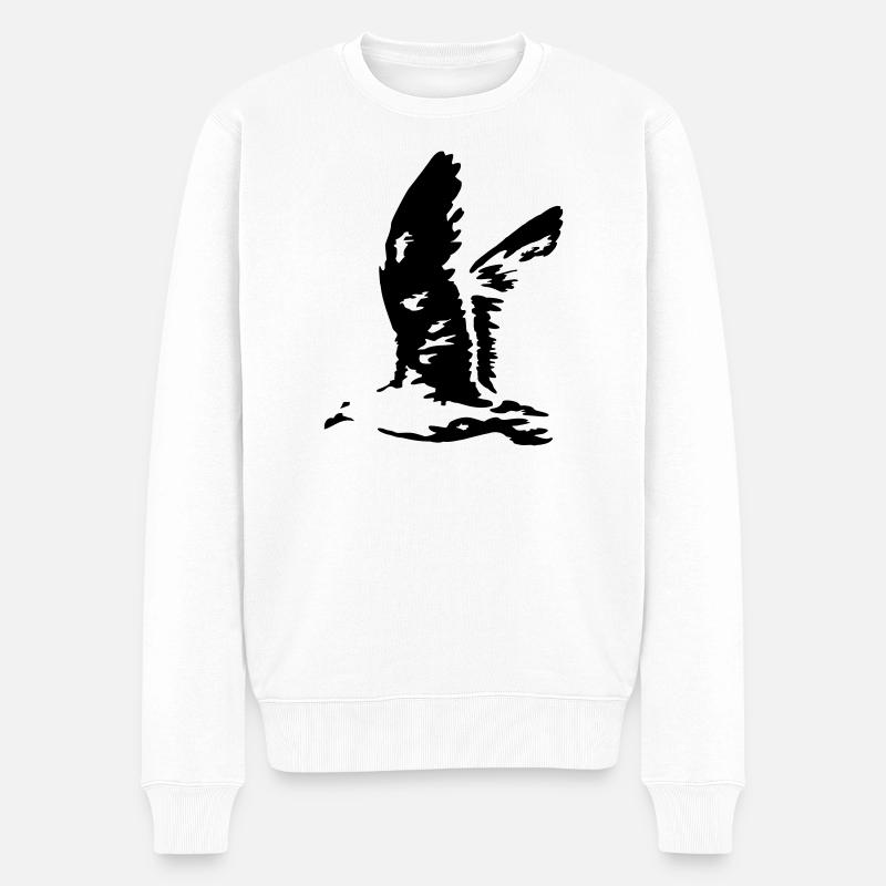 mouette - Pull Premium bio Homme - blanc