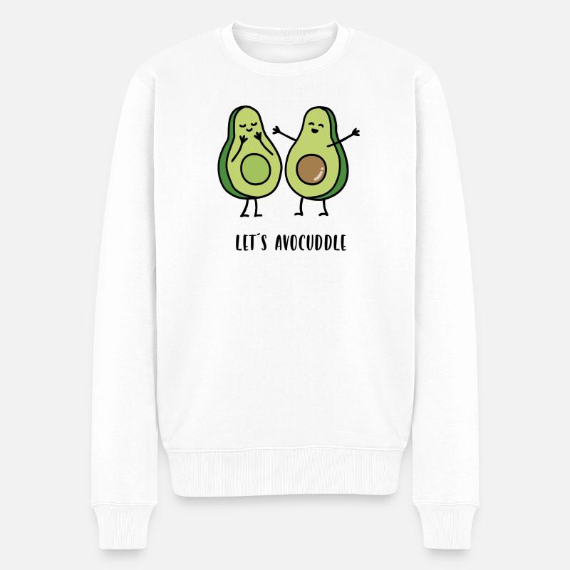 Avocatons - Pull Premium bio Homme - blanc