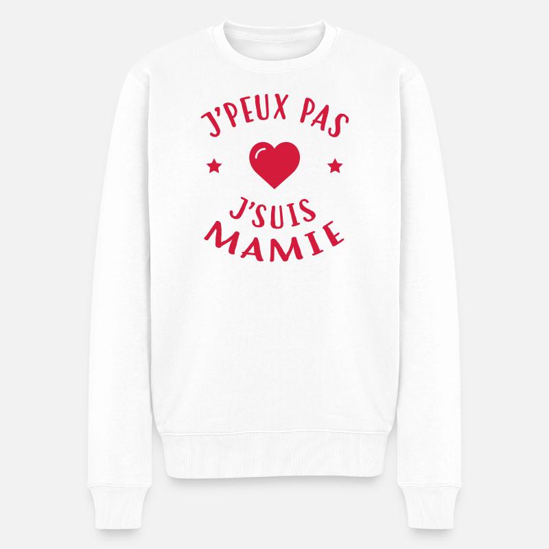 Großmütter / Oma / Mami / Großmutter / Mamy - Männer Premium Bio Pullover - Weiß
