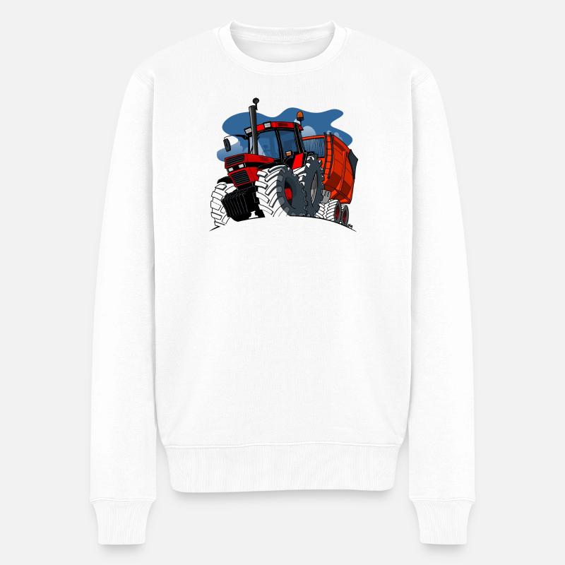 0856 Kofferwagen ALT - Männer Premium Bio Pullover - Weiß