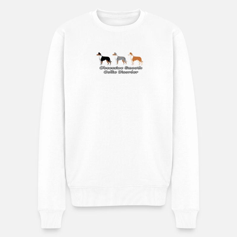 Obsessive Smooth Collie Disorder - Pull Premium bio Homme - blanc