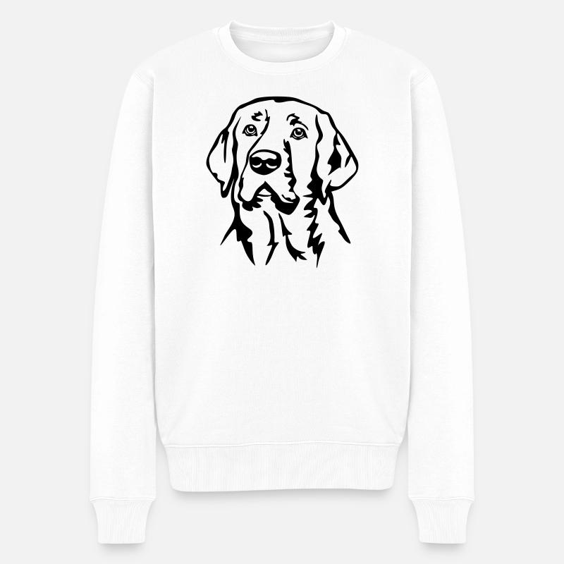 Tête de Broholmer - Pull Premium bio Homme - blanc