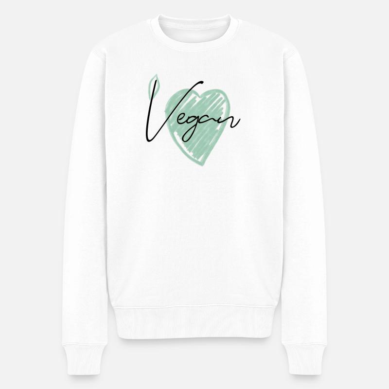 Végétalien - Pull Premium bio Homme - blanc