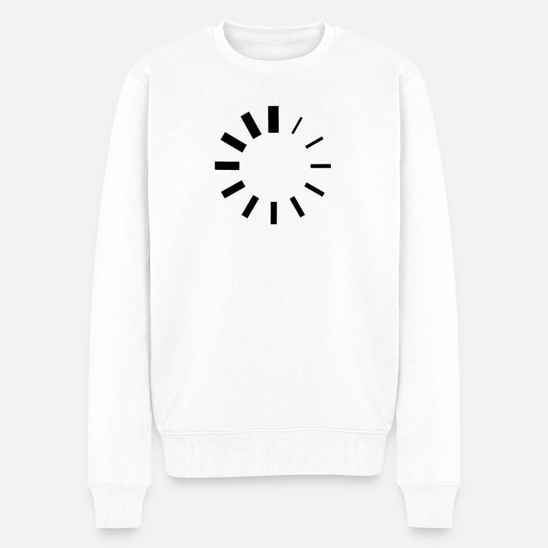 Loading - Logo - Männer Premium Bio Pullover - Weiß