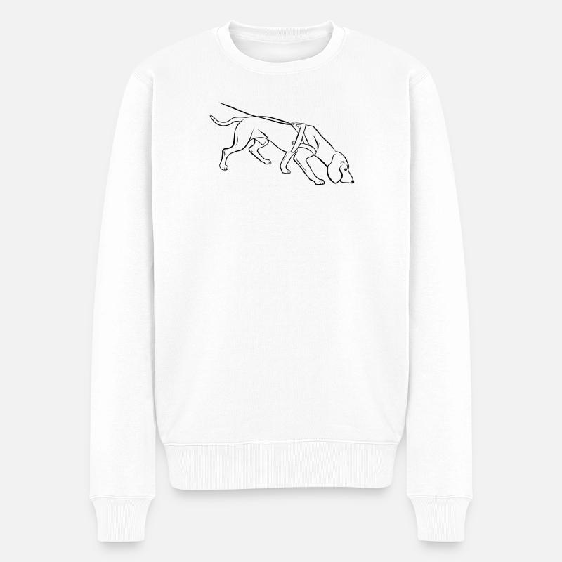 limier - Pull Premium bio Homme - blanc