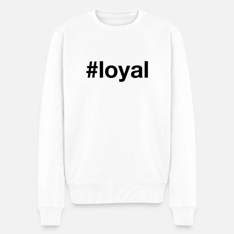 LOYAL - Männer Premium Bio Pullover - Weiß