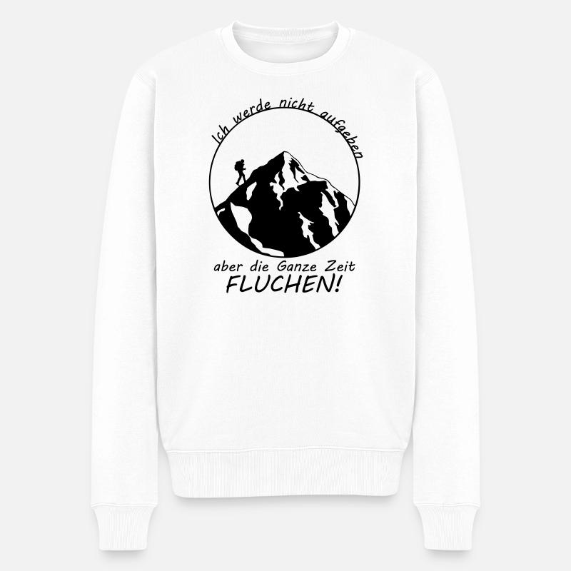 Wanderspruch - Männer Premium Bio Pullover - Weiß