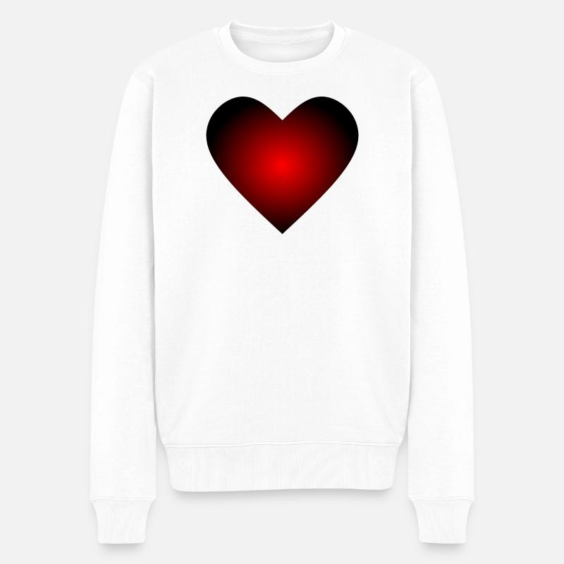 Valentinstag Geschenk Valentinstag - Männer Premium Bio Pullover - Weiß