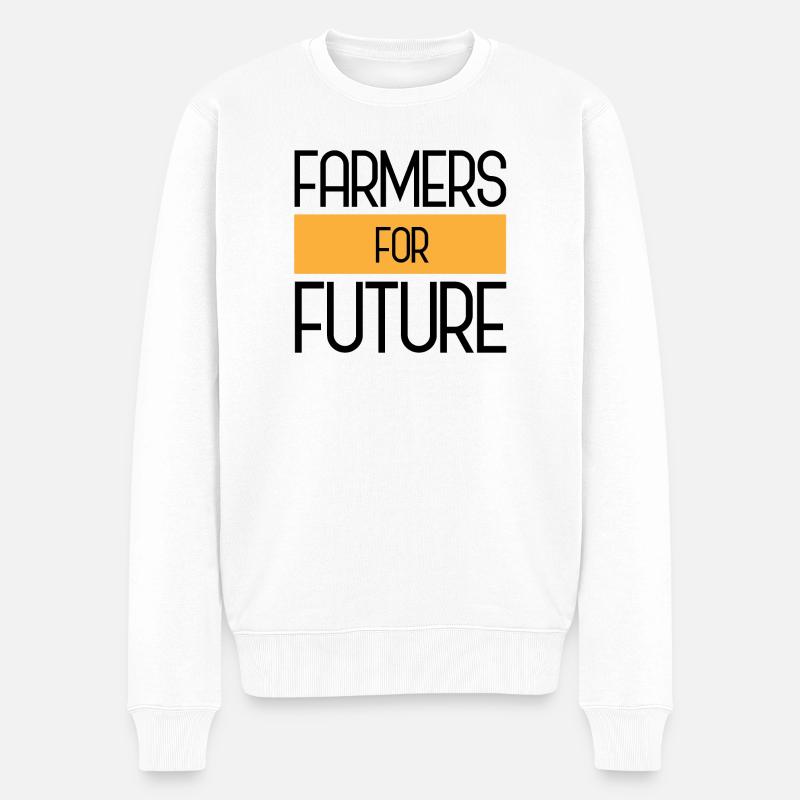Farmers for Future - Männer Premium Bio Pullover - Weiß