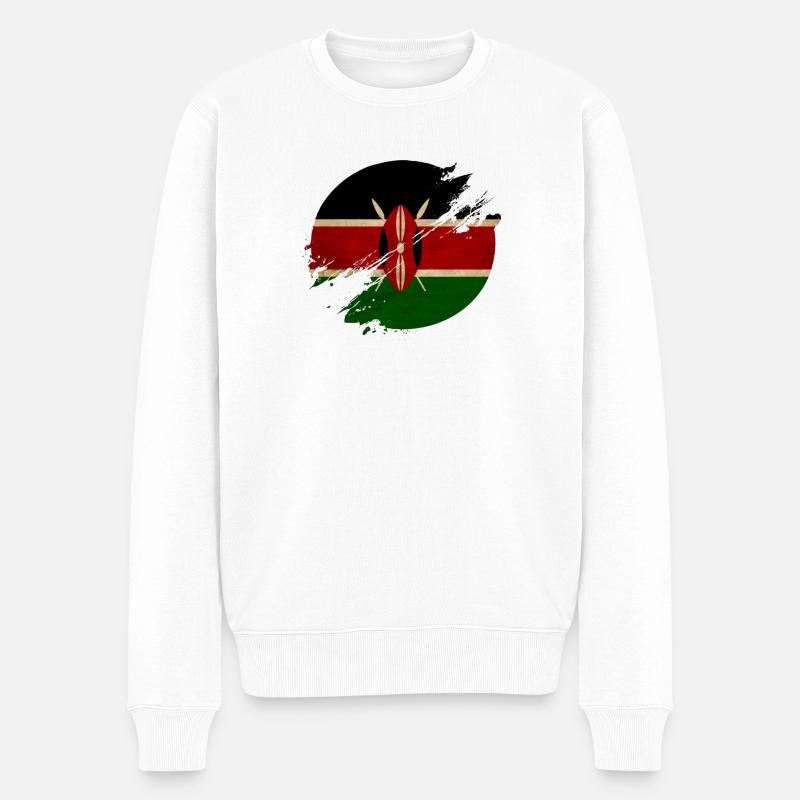 Cercle vintage du Kenya - Pull Premium bio Homme - blanc