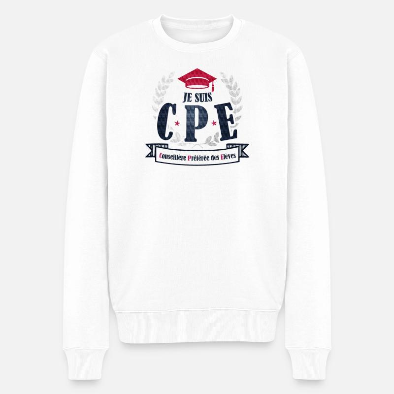 CPE - Pull Premium bio Homme - blanc
