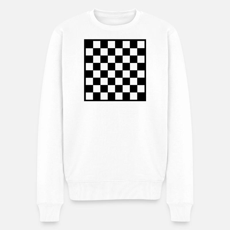 Échecs | échecs - Pull Premium bio Homme - blanc