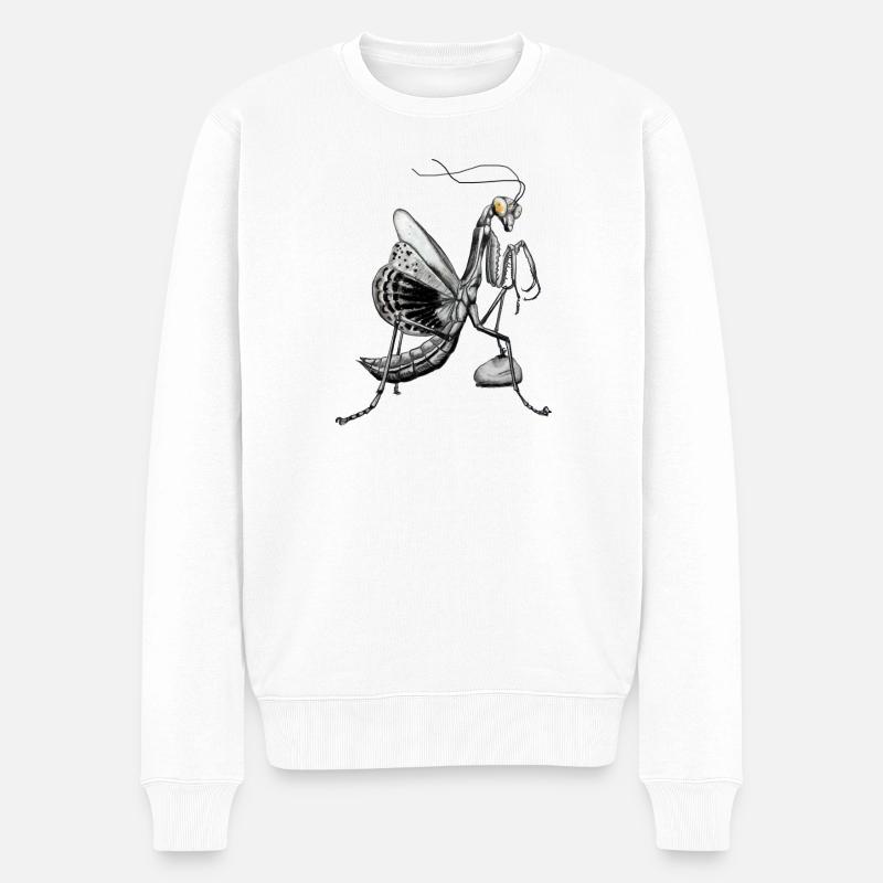 Mante religieuse - Pull Premium bio Homme - blanc