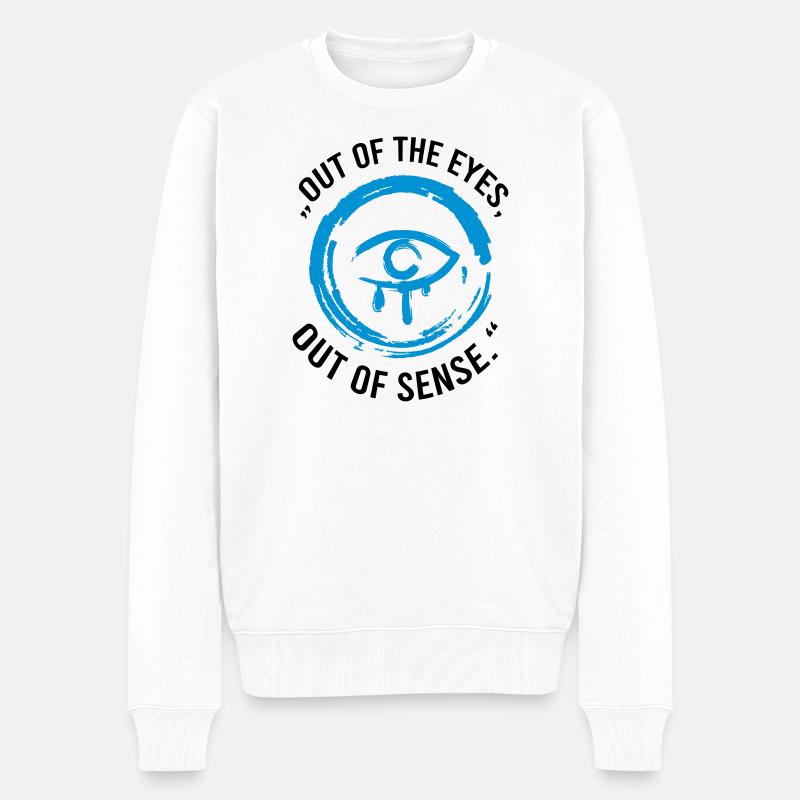 Hors des yeux, hors de sens - Pull Premium bio Homme - blanc