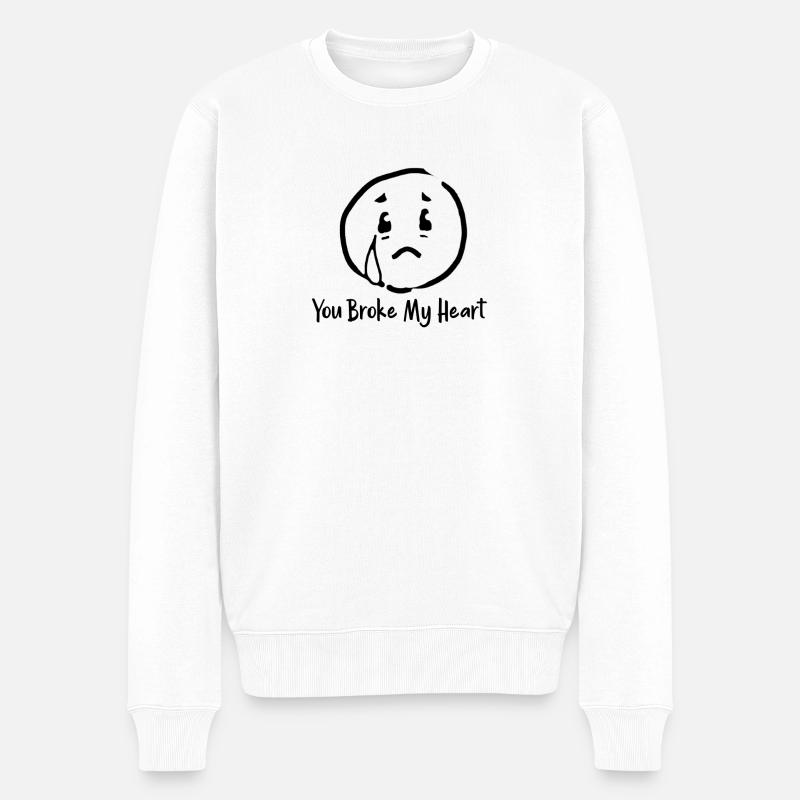 Mal d'amour - Pull Premium bio Homme - blanc