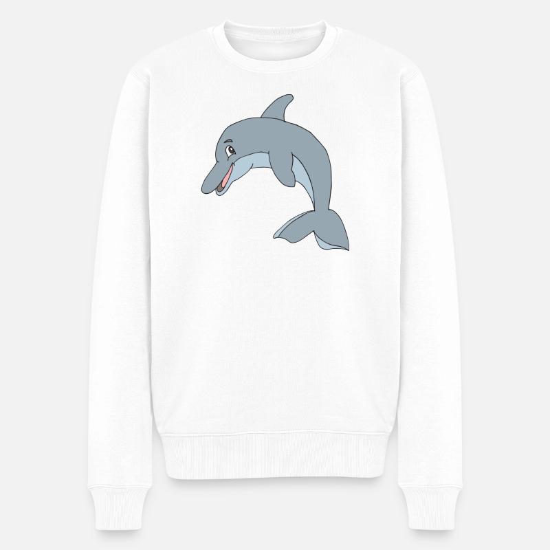 dauphin - Pull Premium bio Homme - blanc