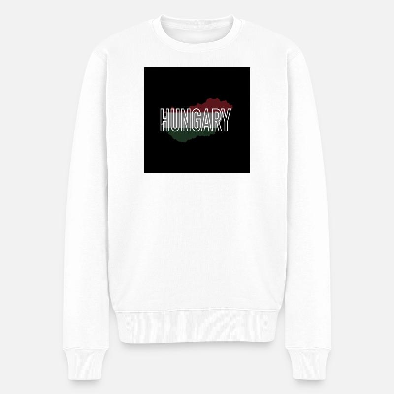 Hongrie - Pull Premium bio Homme - blanc
