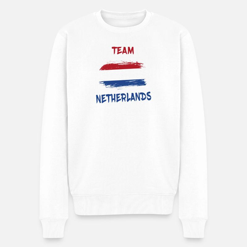 Design / idée cadeau Team Netherlands - Pull Premium bio Homme - blanc