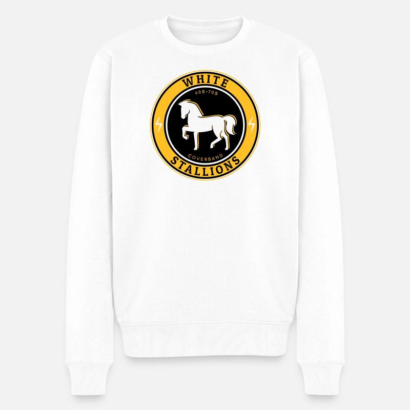 Étalons blancs - Pull Premium bio Homme - blanc