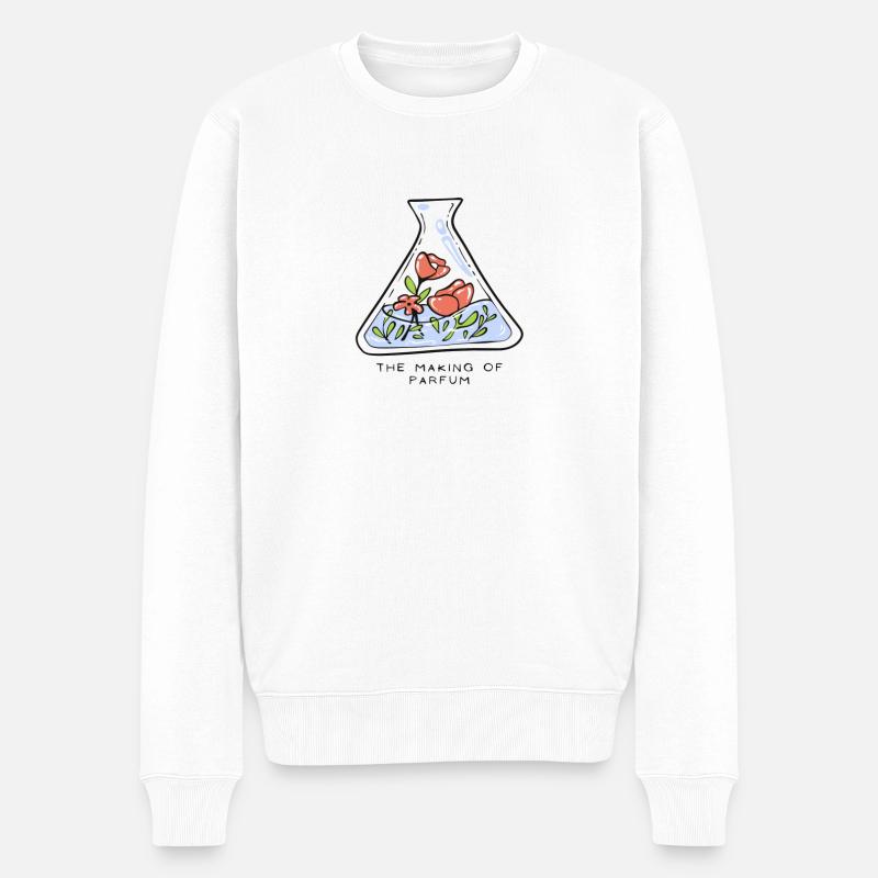 The making of parfum - Männer Premium Bio Pullover - Weiß
