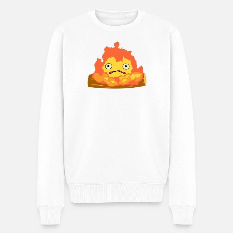 Calcifer - Pull Premium bio Homme - blanc