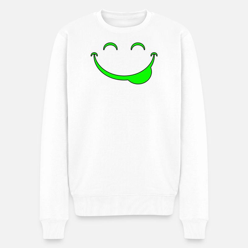 Drôle de visage - Pull Premium bio Homme - blanc