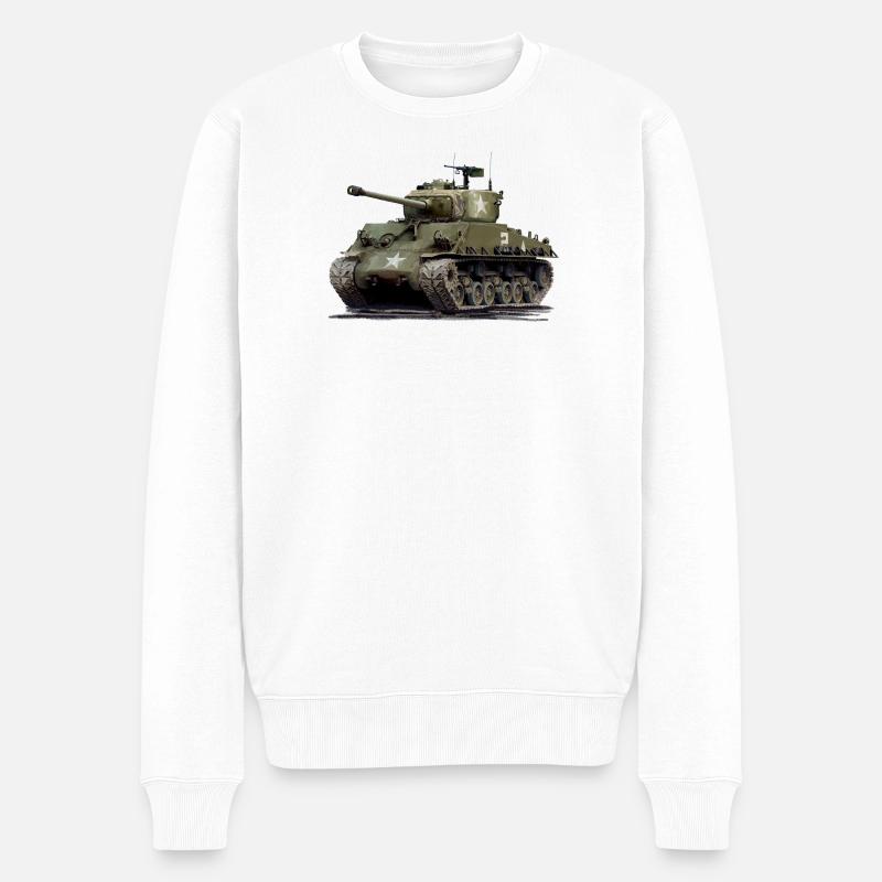 Sherman M4 - Pull Premium bio Homme - blanc