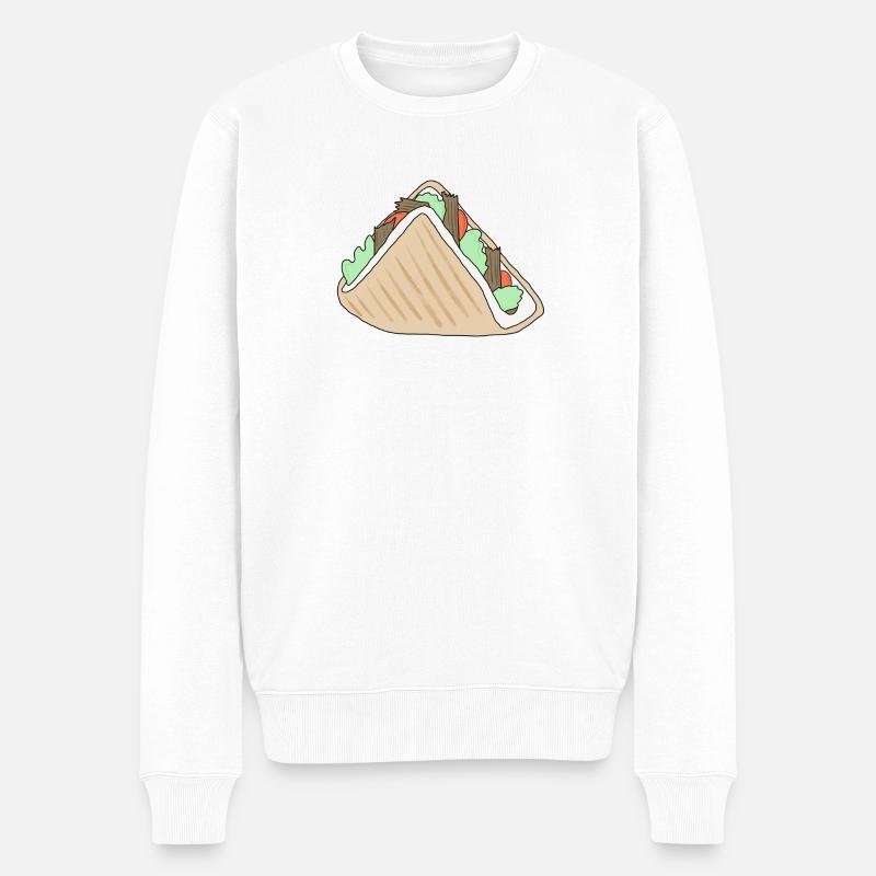 Döner *** vierge - Pull Premium bio Homme - blanc