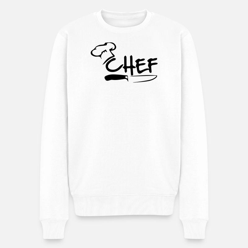 Chef - Pull Premium bio Homme - blanc