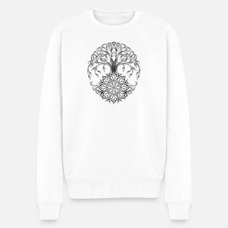Arbre de vie celtique - Pull Premium bio Homme - blanc
