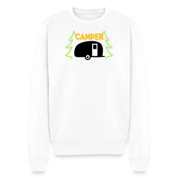 Camper - ready for vacation - Men's Premium Organic Jumper - white - Front - Thijin (182cm)
