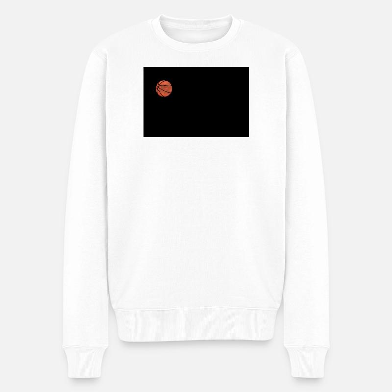 Basketball - Männer Premium Bio Pullover - Weiß